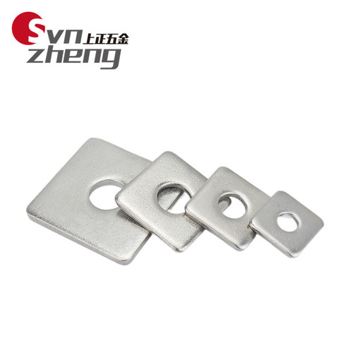 M3M4M5M6M8M12M20 304 stainless steel increased and thickened square flat pad square curtain wall using flat washers