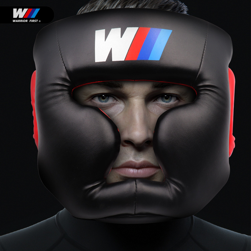 WF adult closed boxing head protection boxing helmet protective gear Sanda face protection fighting taekwondo headgear wholesale