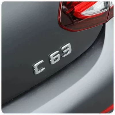 lettering, rear badge modification Car logo - standard-c63-original-car-original-model