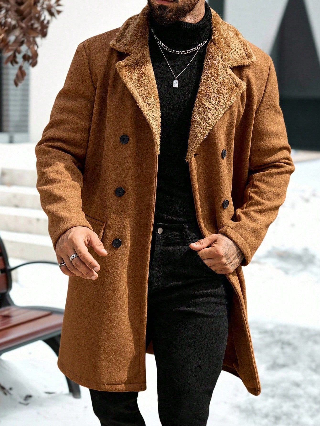 2025 otoño y invierno transfronterizos Europa y Estados Unidos ropa de hombre de peluche chaqueta de tween abrigo de tween Amazon 240914