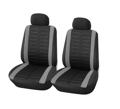 Universal seat cover EBAY car seat cover - horizontal-embossed-gray-2-front-seats-even-head-universal