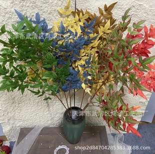 Nantian Bamboo Simulation Green Plant Landscape Decoration Outdoor Space Plant Design Ferry Leaves Cross -border E -commerce Wholesale