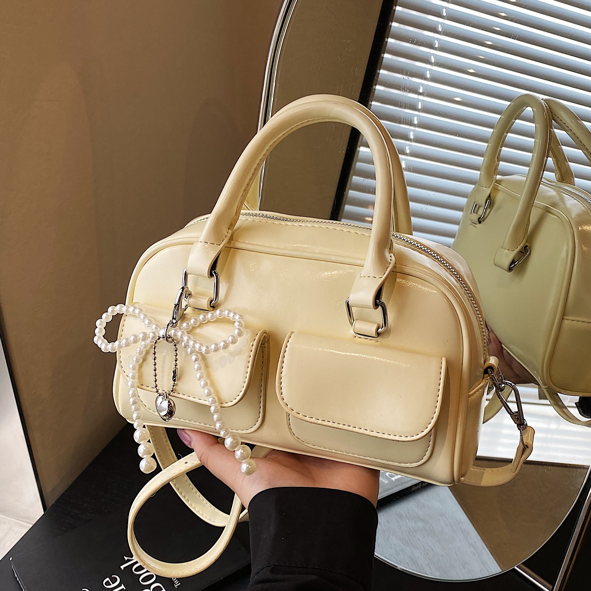 Bolso de mujer de Boston con axila simple de nicho de Corea del Sur