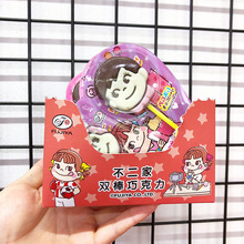 日本棒棒糖24g*12入（24）盒裝兒童不二家雙棒巧克力休閑零食