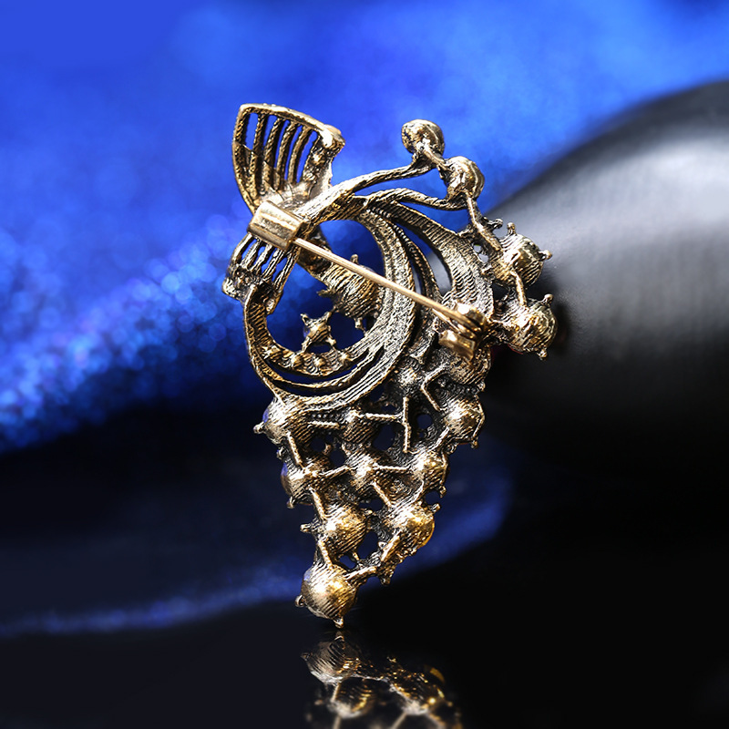 Elegante broche colorido elegante ins moda personalidad retro elegante traje suéter ramillete Accesorios