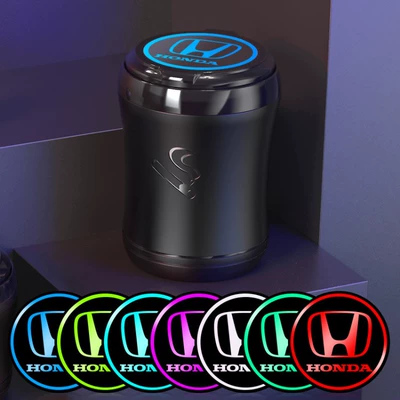 Touch-Controlled Seven-Color Led Ambient Light, Car ashtray - honda