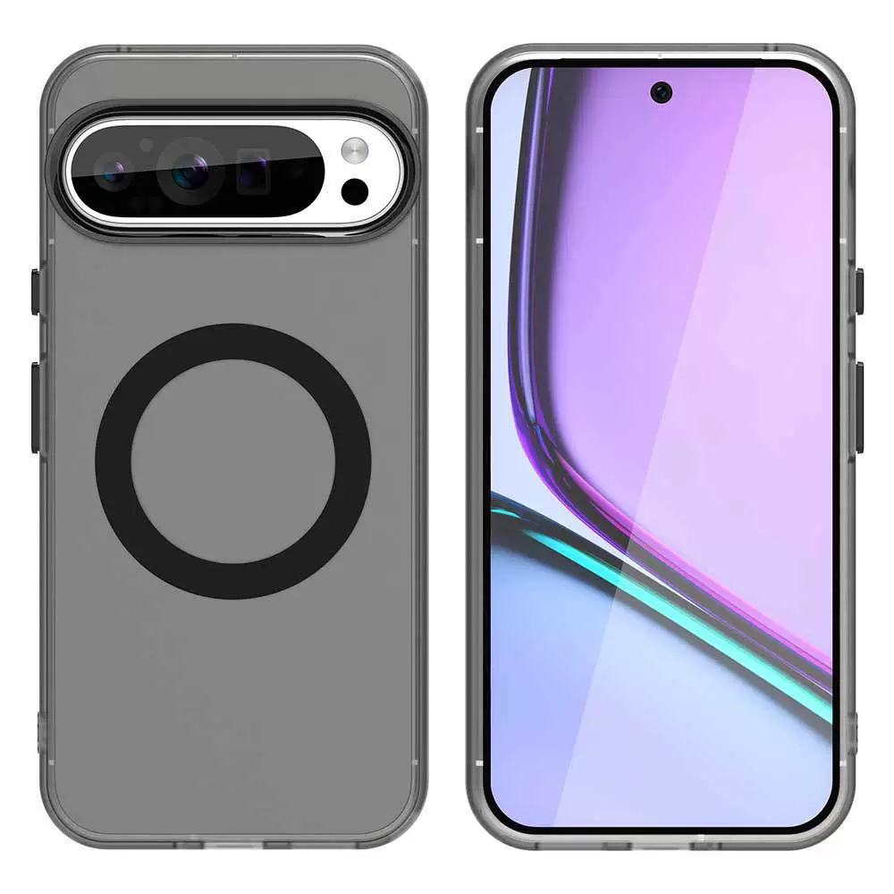 Магнитный чехол для телефона для Google Pixel 9 Pro XL, матовый защитный корпус с датчиком