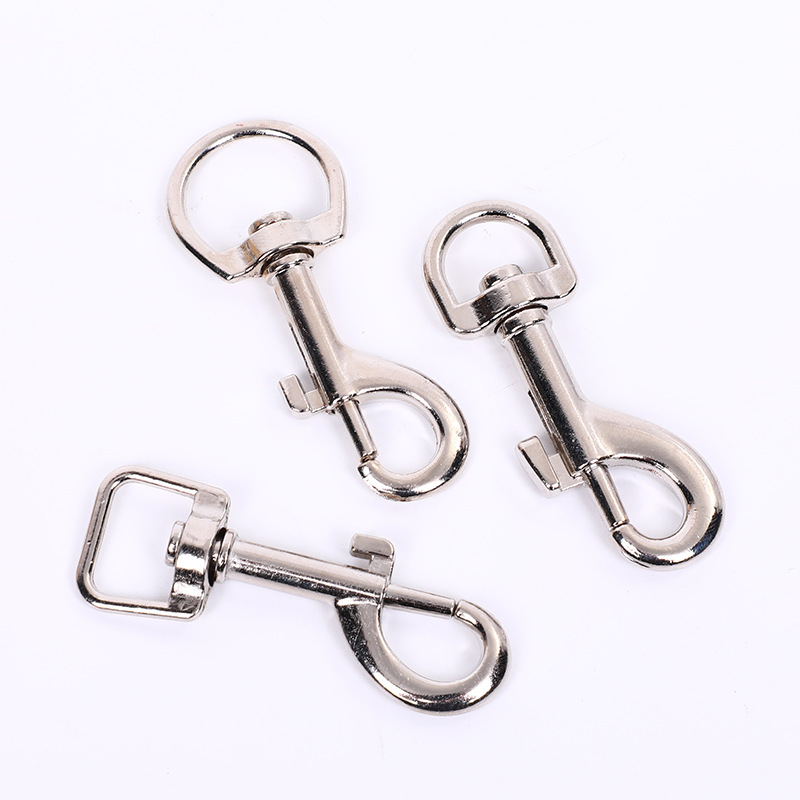 Aleación de zinc rotativa P-tail gancho bolsa cadena accesorios de hardware perros perros perros resorte gancho llave