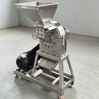 食品加工厂红豆黄豆磨粉机 杜仲皮粉碎机 不锈钢除尘齿盘式粉碎机