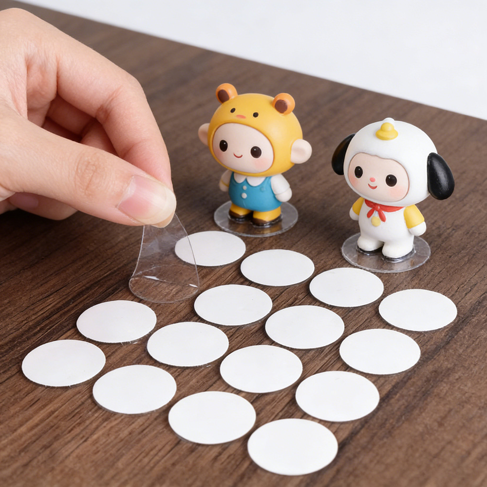 亚克力胶纳米胶透明无痕胶双面胶高粘胶婚庆装饰手办固定摆件相框