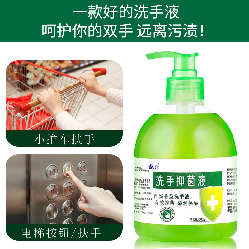 【10本入りフルボックス】Longsheng 抗菌手指消毒剤 500g フレグランス アロエベラ 抗菌 家庭用 手をきれいにし、保湿します|undefined