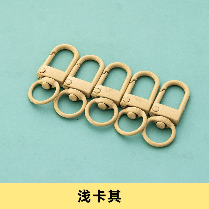 塗装カラー犬ボタン金属アクセサリー金物部品diyU型ドアボタン回転キーホルダー合金バッグボタン|undefined
