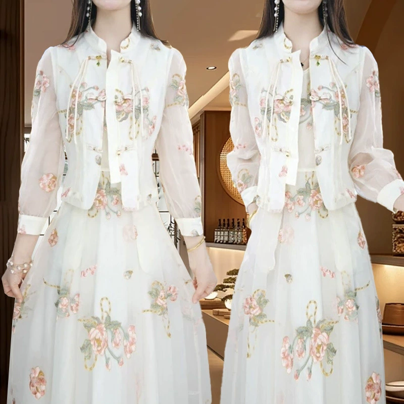 Новая куртка в западном стиле в китайском стиле в национальном стиле, весенне-летний новый стиль, модный тонкий костюм, женский летний костюм