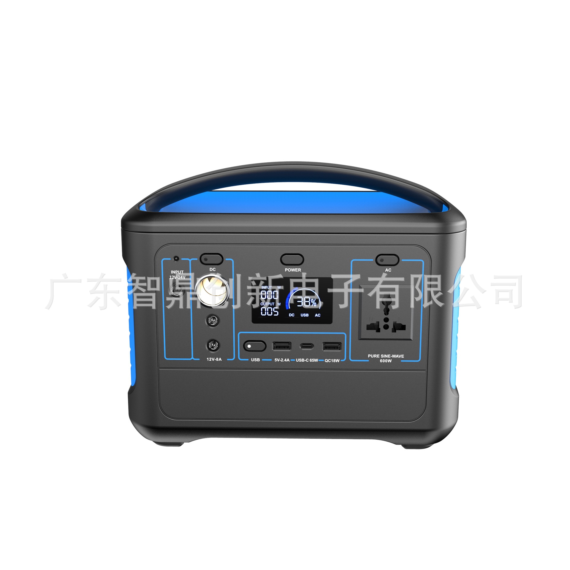 600W fuente de alimentación de almacenamiento de energía al aire libre generación de energía solar fuente de alimentación de almacenamiento de energía de alta potencia 220V fuente de alimentación de emergencia