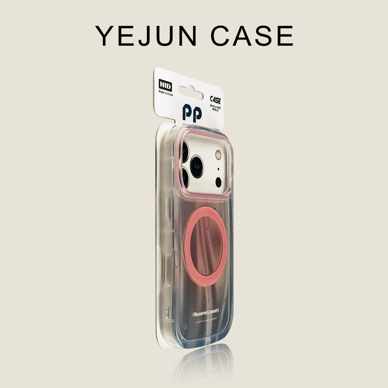 Suitable for Apple 17 Mobile Phone Case, Aurora Pink Magnetic Suction, iPhone 17Promax Anti-Fall New Model 16Pro/15