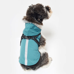 New clothes for dogs, medium and large dogs, small dogs, traction reflective waterproof breathable raincoat wholesale