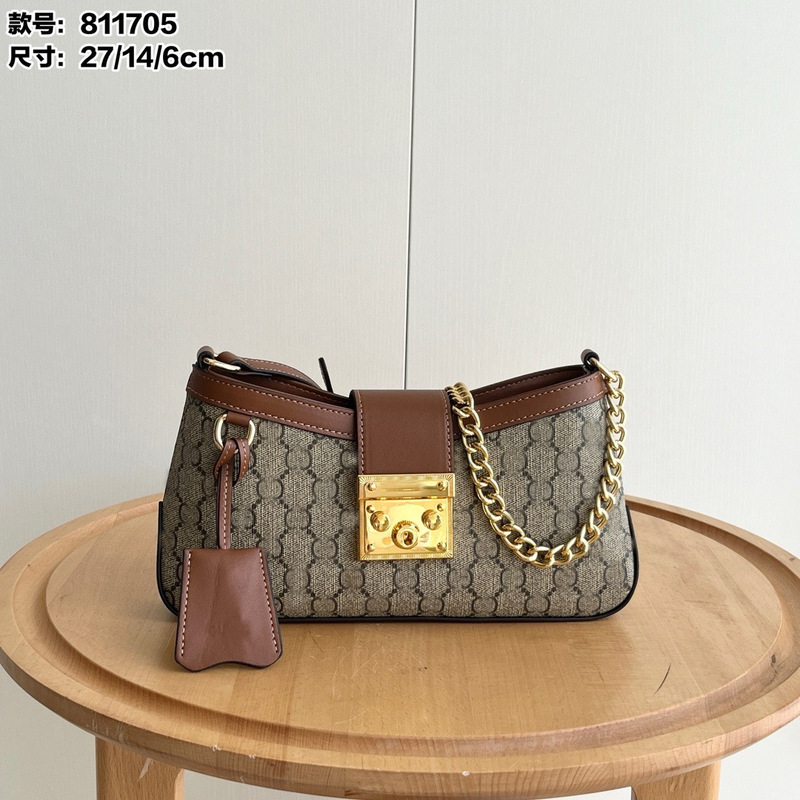 New Trendy Ophidia Series Simple Versatile Single Shoulder Crossbody Bag Niche Style Women's Bag Gujia Old Flower