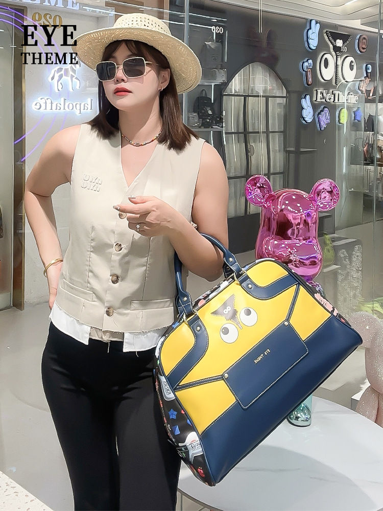 Bolsa de viaje de gran capacidad de acondicionamiento físico de dibujos animados de moda bolsas de viaje personales 2655 #