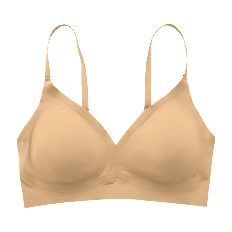 Wireless Bra Plus Size, Comfortable Breathable Seamless Top with Detachable Pads