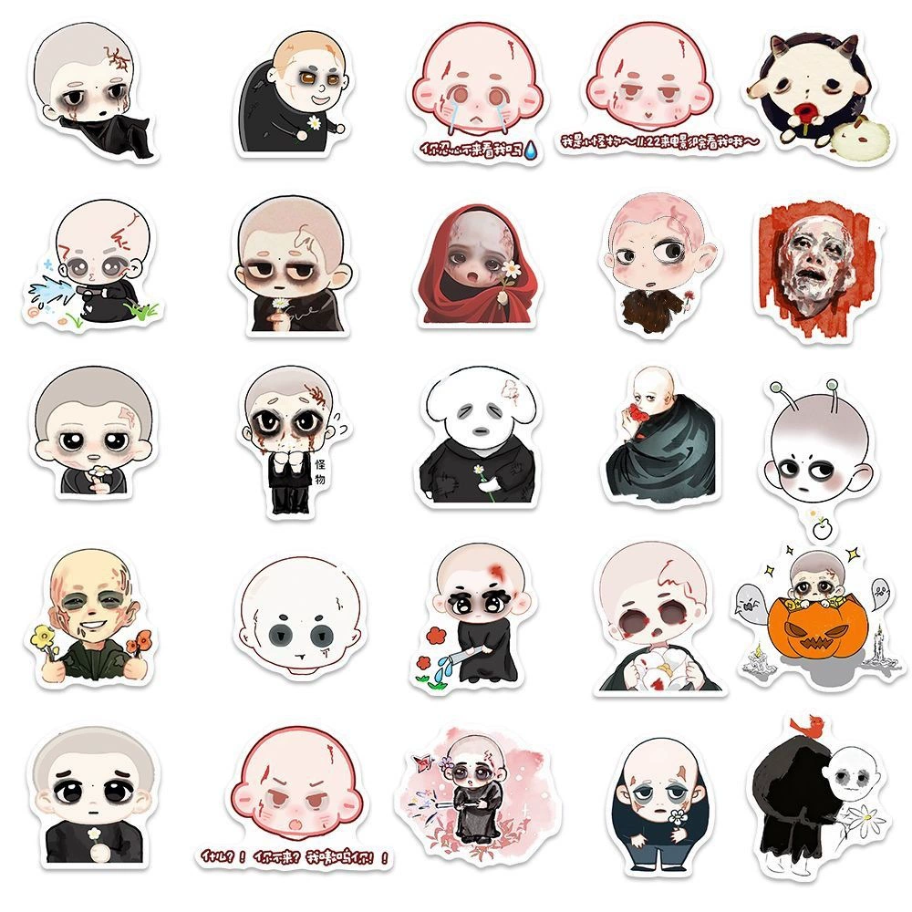 96 cute little monster painting stickers from the wild era, Yi Yang Qianxi character stickers, Q version popular decoration