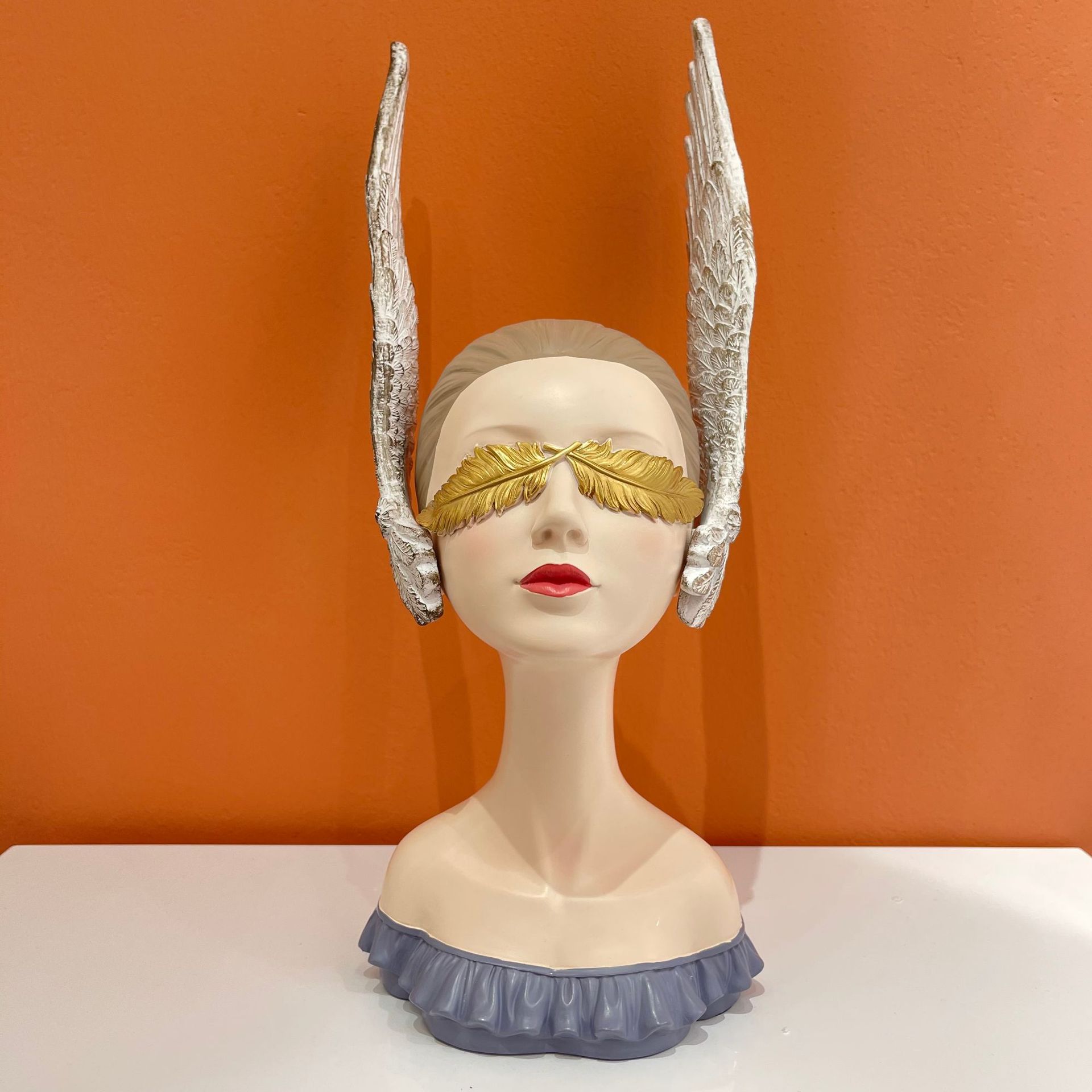 Nordic Winged Goddess Resin Ornament