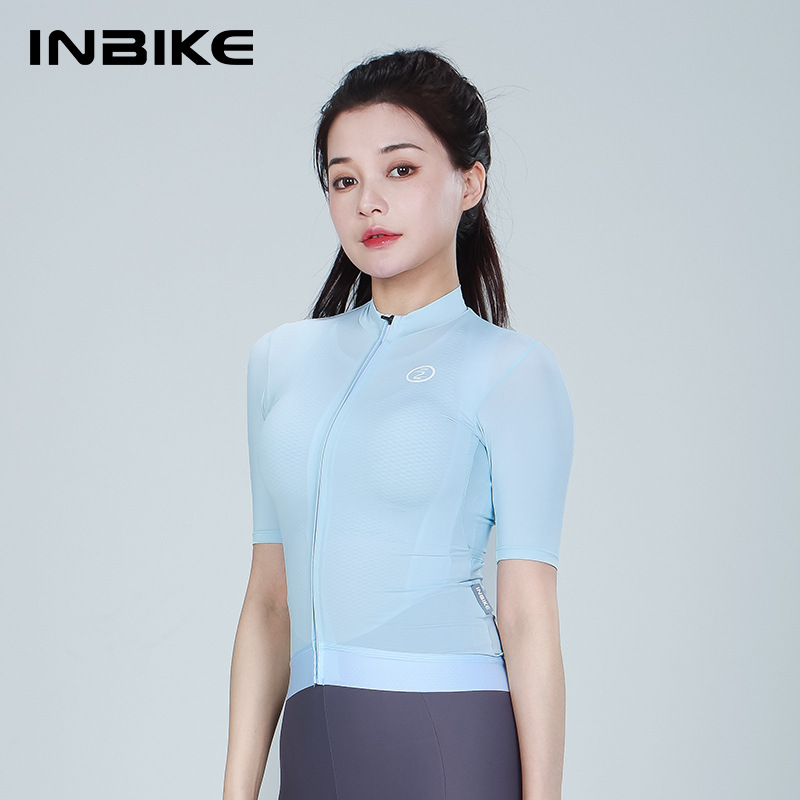 INBIKE 24 New Spring and Summer Short-sleeved Riding Suit High Elastic Breathable Road Mountain Bike Yunlang Short-sleeved