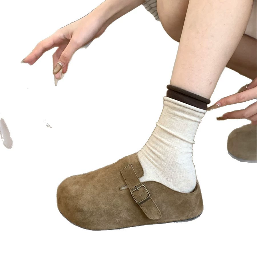 Слипон-тапочки (Birkenstock) для женщин, толстая подошва с внутренним подъемом 5 см, мягкая противоскользящая подошва