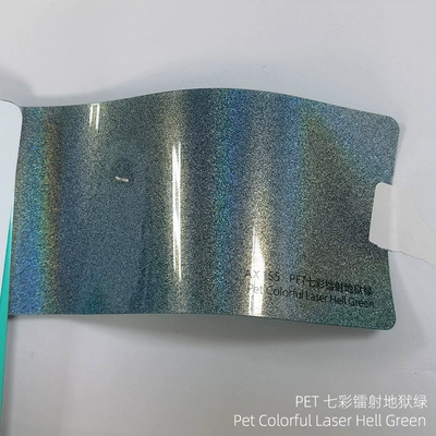 sticker laser series matte laser – Automotive Film - colorful-laser-hell-green