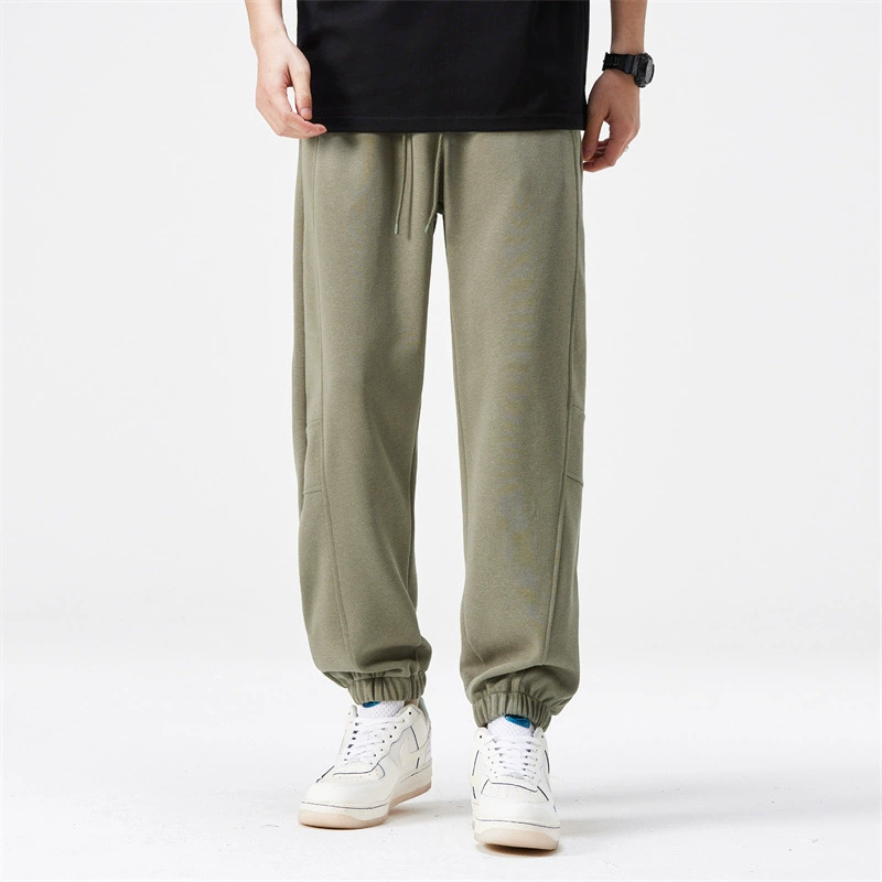 Весенние мужские хлопчатобумажные свободные модные брюки для ног мужские модные модные модные брюки Tide-дикие повседневные брюки молодежные спортивные брюки
