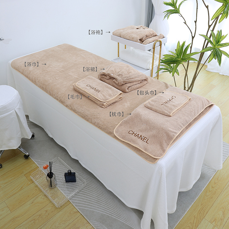 Hotel Beauty Salon Special Towel Thickeneded Water-Absorbent Super Soft Coral Velvet Can Be Customized with Logo Embroidery and Laser Engraving Hotel Beauty Salon Special Towel Thickeneded Water-Absorbent Super Soft Coral Velvet Can Be Customized with Logo Embroidery and Laser Engraving