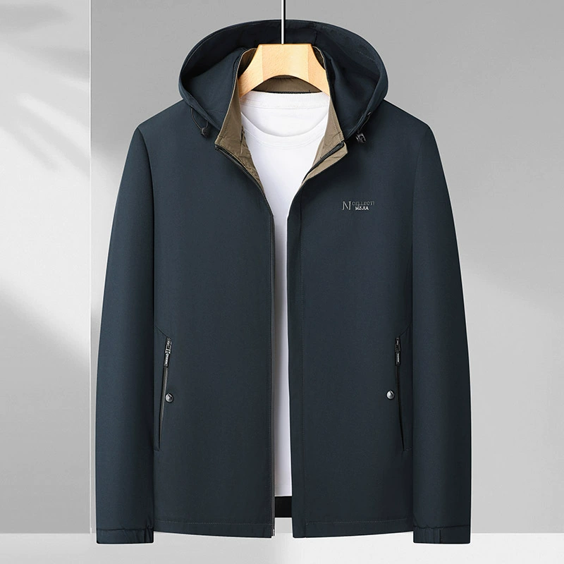 Весна Новый папа куртка среднего и пожилого возраста отец весна и осень деловая Повседневная тонкая верхняя молния оптом