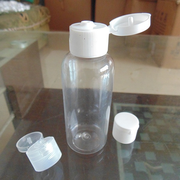 50ML塑料翻盖瓶 PET塑料瓶 液体包装瓶 透明塑料翻盖瓶