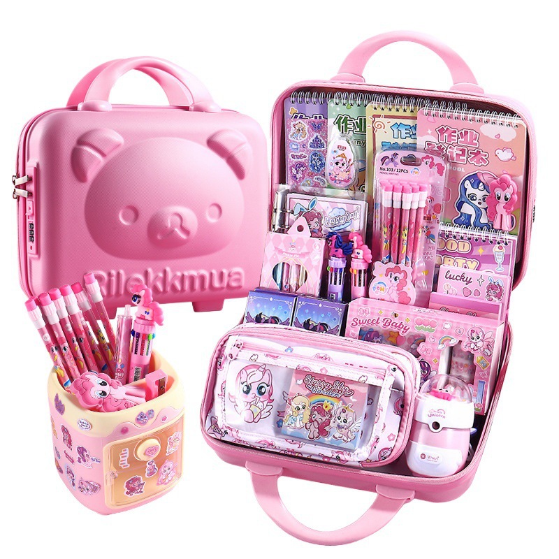 Preferir el libro de cuentas de mano púrpura pony Pauli regalos de temporada de graduación para las niñas artículos de estudio conjunto de papelería