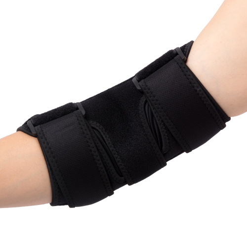 Sports elbow pads, fitness basketball protective elbow straps, pressurized breathable, adjustable anti-collision arm steel plate support elbow pads