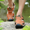 Summer sports sandals, breathable leather beach footwear for leisure, 2023, plus size, wholesale