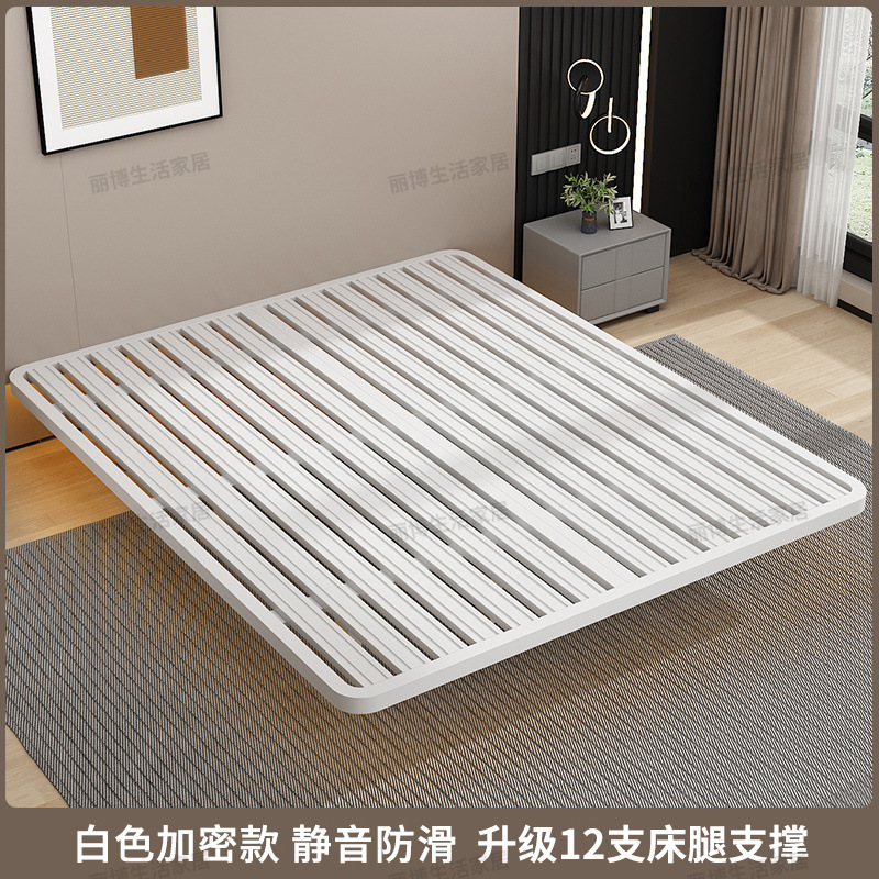 Cama de suspensión simple hierro forjado costilla cama de acero colgante cama de lujo ligera cama de marco de hierro doble cama de marco de hierro cama de hierro forjado