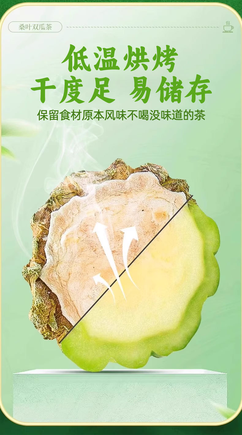 Mulberry Leaf Double Melon Tea Sang Ye Shuang Gua Cha 150g Pyramid Tea Bags Hot or Cold Brew Wellness Tea quality and texture