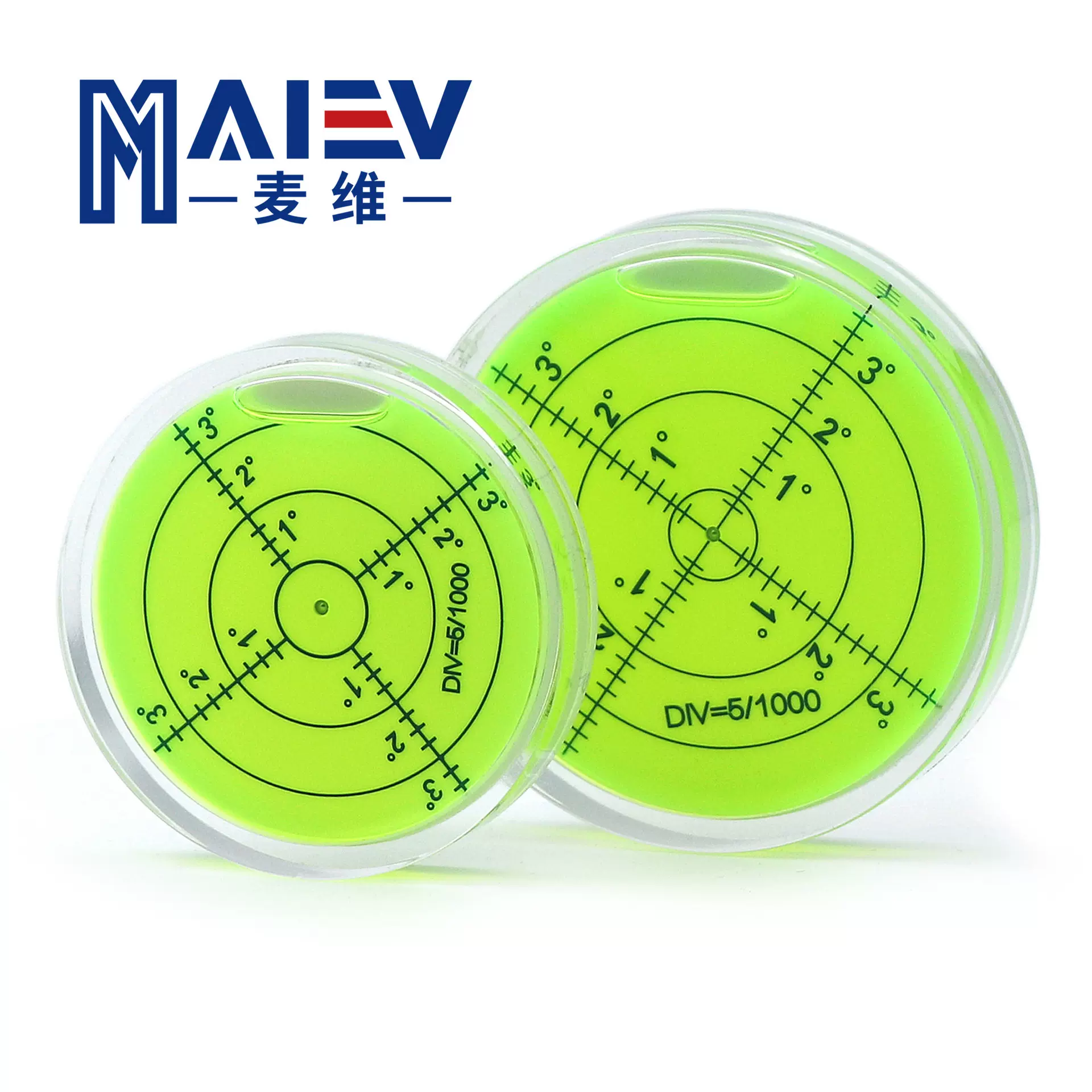 供应大万向水平泡 40mm50mm60mm水平仪 平面测量调平带刻度水平泡