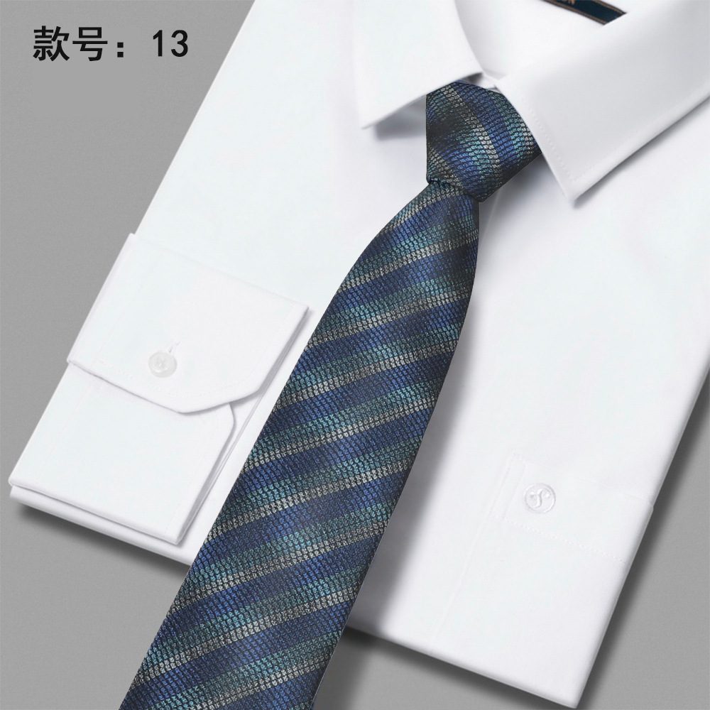 2023 nueva corbata de poliéster 6cm corbata casual de negocios de poliéster casual de negocios para hombres en stock al por mayor