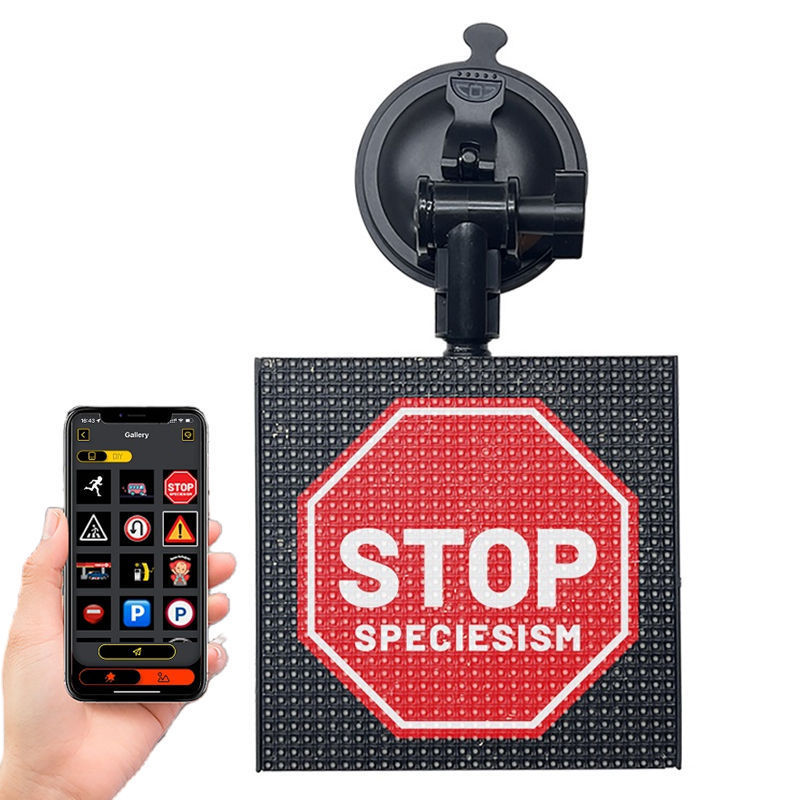 Full color led display car Bluetooth mobile phone APP advertising expression screen interior decoration rolling word car screen Full color led display car Bluetooth mobile phone APP advertising expression screen interior decoration rolling word car screen