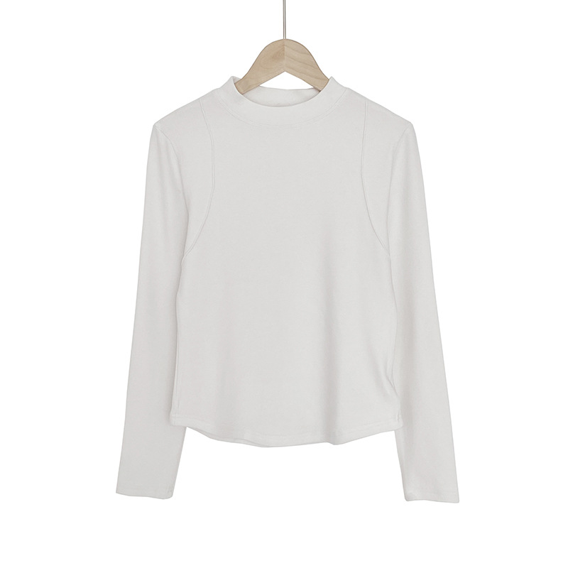 지모 공장 직접 배치 3 차원 아크 작은 스탠드 칼라 캐시미어 양면 근육 언더 코트 2025 겨울 새 코트 D2002