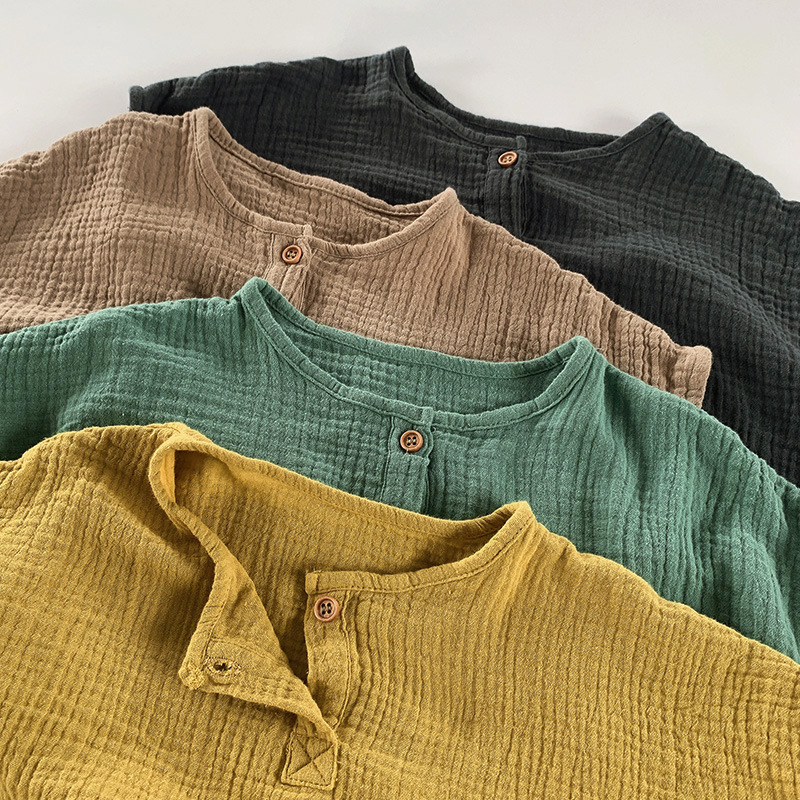 Mono para niños de verano de doble capa de algodón arena delgada transpirable bebé sin mangas mameluco estilo coreano bebé niña ropa para niños