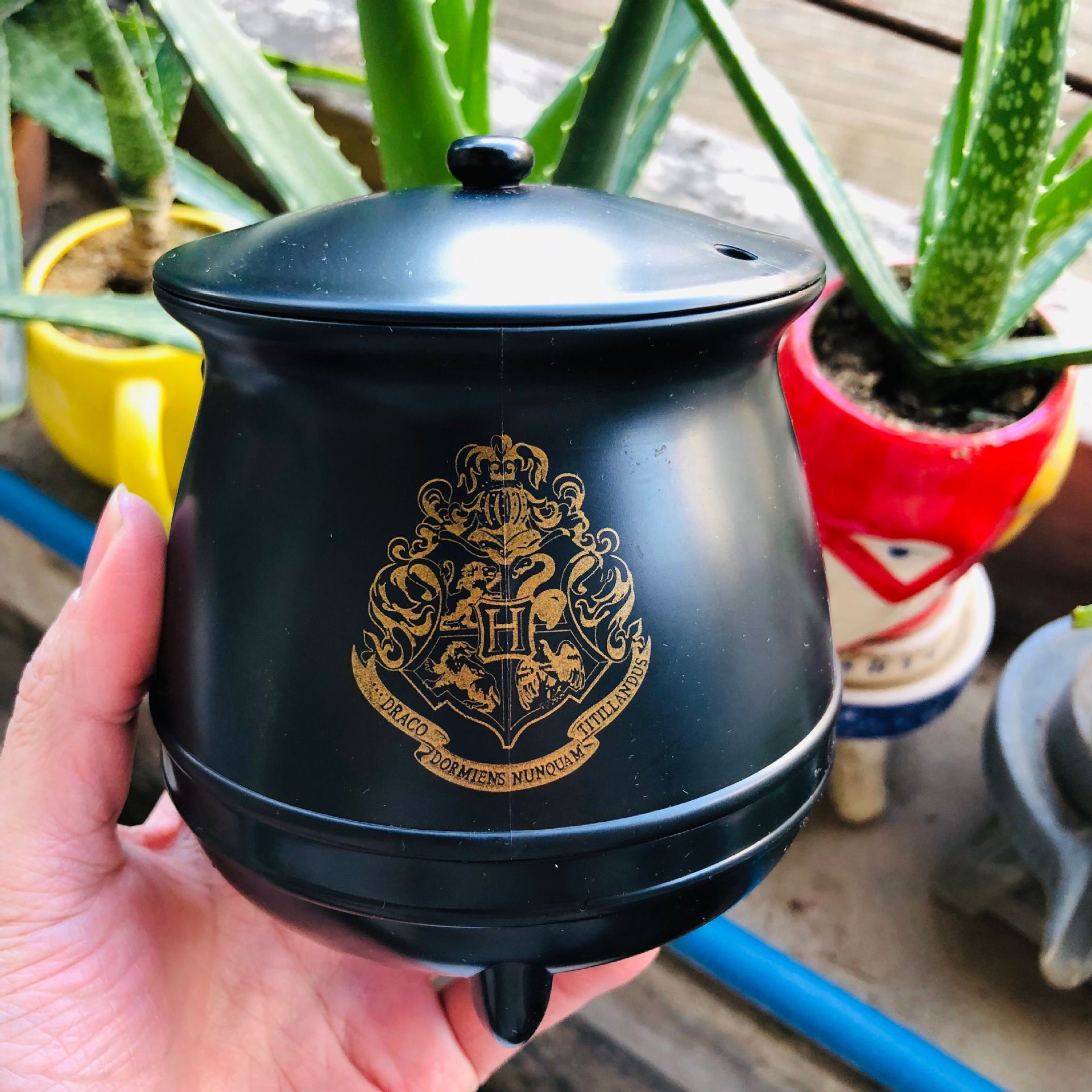 Cuatro jardín emblema taza de mezcla de café recargable taza de mezcla automática taza de proteína en polvo