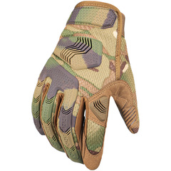 Outdoor sports tactical gloves, leather protection, cycling, motorcycling, combat, anti-slip, full finger, climbing, training