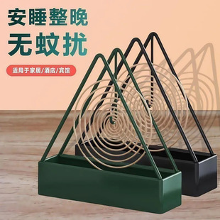 Creative Triangular Mosquito Coil Holder Iron Art Sandalwood Incense Holder Mosquito Coil Tray Incense Burner Coil Holder Ash Catcher Tray