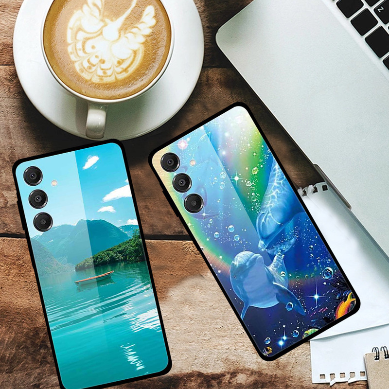 Suitable for Samsung A16 5g Mobile Phone Case Tempered Glass Colorful Aesthetic Creative Painting Wholesale Cross-Border Dropshipping Suitable for Samsung A16 5g Mobile Phone Case Tempered Glass Colorful Aesthetic Creative Painting Wholesale Cross-Border Dropshipping