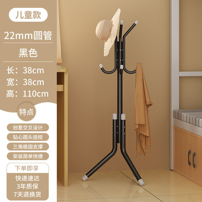 Perchero piso dormitorio percha vertical simple ropa rack casa puerta bolsa rack sala de estar rack de almacenamiento