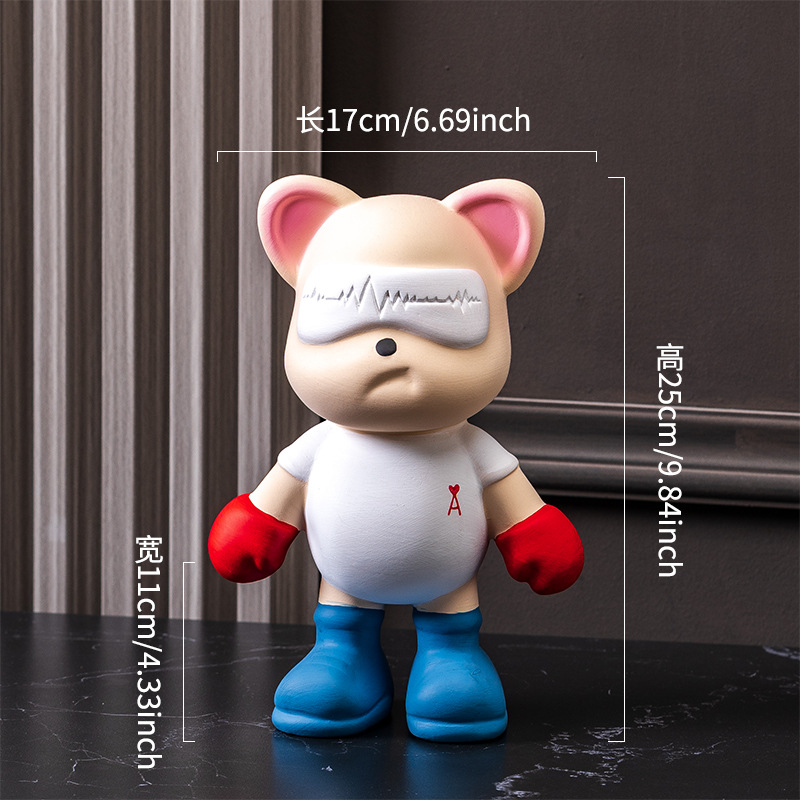 25 cm agarra al oso y tira del oso blanco.