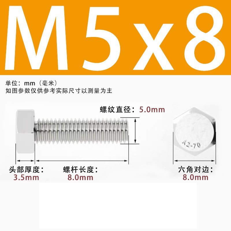【六角ねじ】304ステンレス外六角ねじ全ねじ六角ねじ六角ねじボルト|undefined
