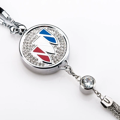 Car hanging — with Inlaid Decorations - buick-full-diamond-pendant-tassel-pendant-comes-with-spray-head-perfume-1-bottle-of-blue-ocean